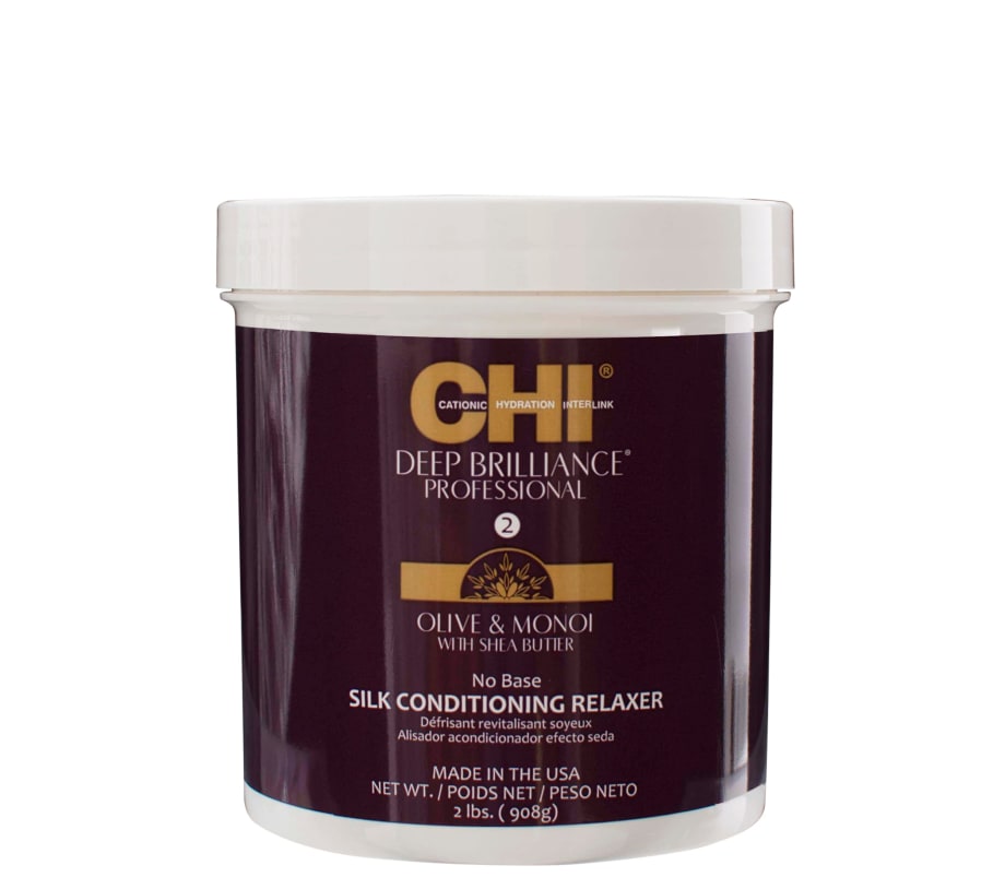 The CHI Deep Brilliance Olive & Monoi Conditioning Relaxer System