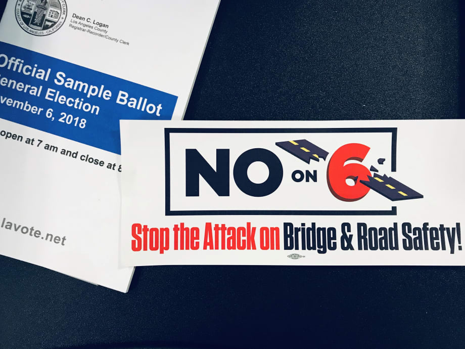 When voting 'yes' says 'no' to funding for transportation