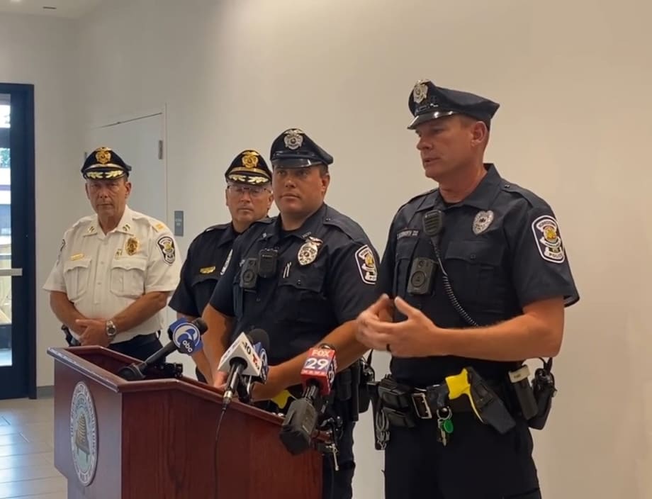 PA Officer Dives into River and Rescues Man and Girl
