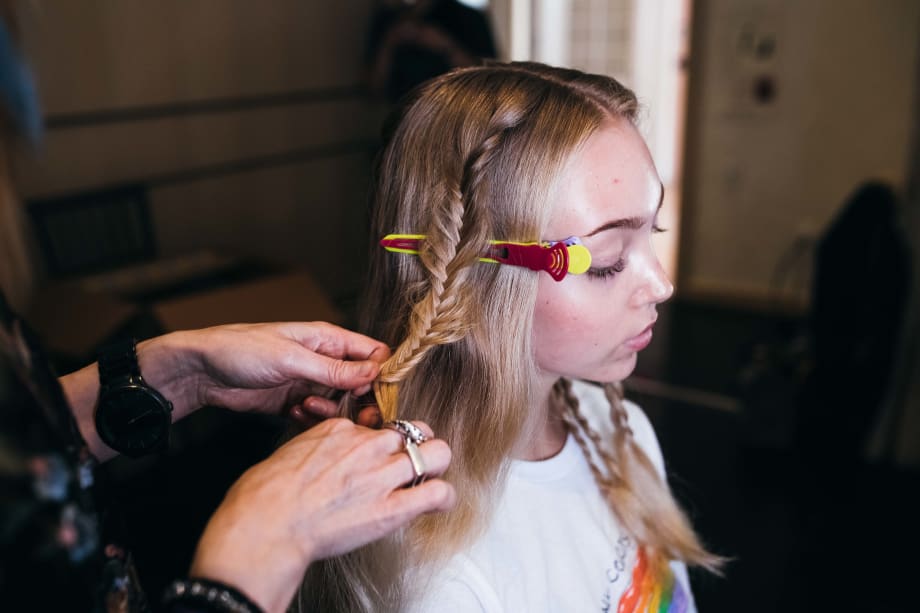 NYFW: Ethereal Waves with Detailed Braid Using Olivia Garden at Rachel Zoe SS '19 Show