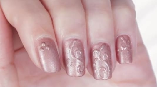 3-D Embossed Nails Using OPI GelColor