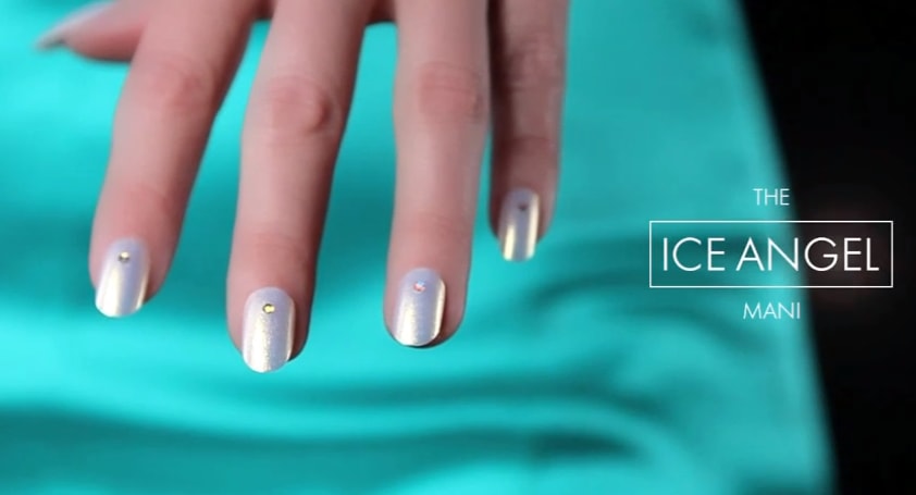 OPI Holiday: Ice Angel Mani Tutorial