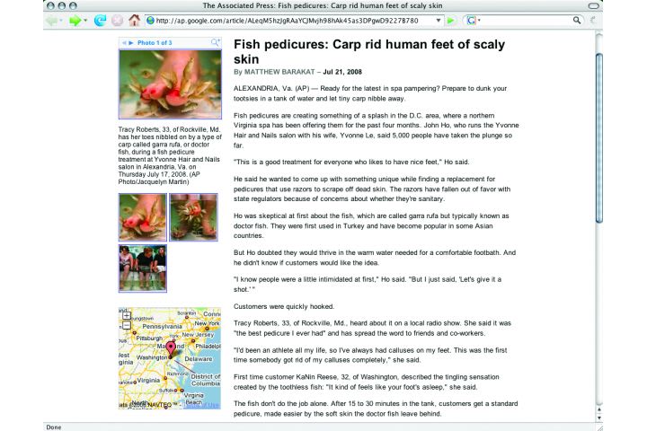 INTA Denounces Fish Pedicures