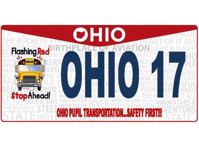 New Ohio License Plate Promotes School Bus Safety