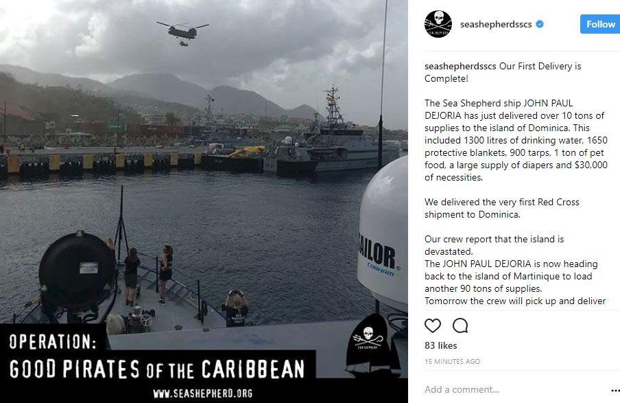 Ship Bearing Name of Paul Mitchell Founder to Bring Aid to Hurricane-Wrecked Islands