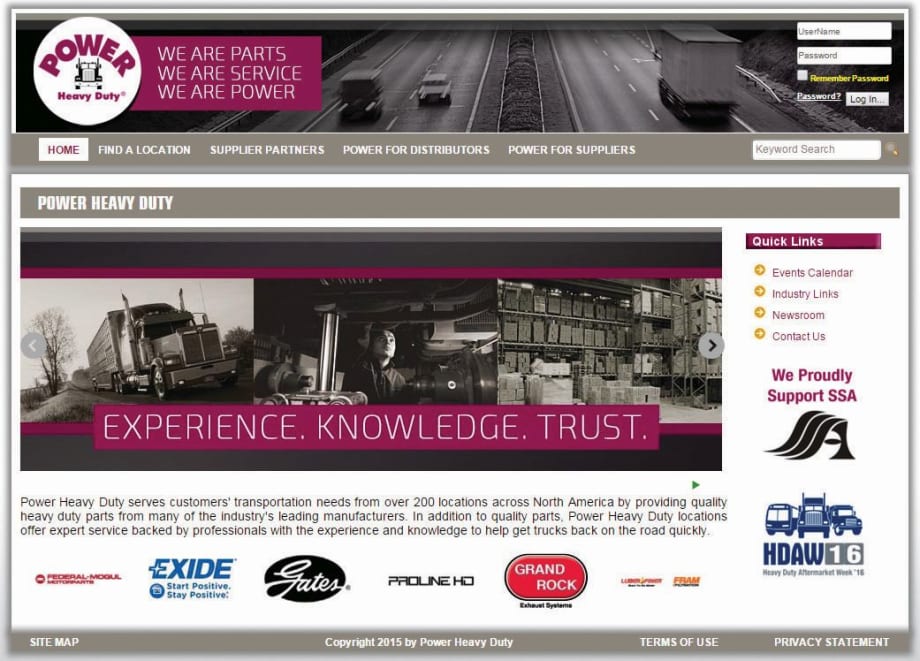Power Heavy Duty Launches Improved Website