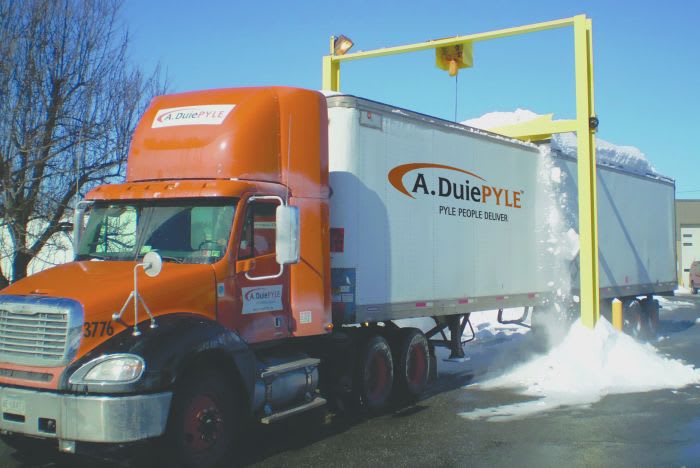 A Safer Way to Clear Snow and Ice From Van Trailers