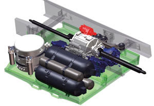 Hybrid Drive System for Class 8 Refuse Trucks