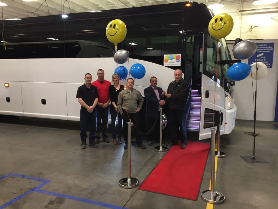 Parsons & Sons add 2019 MCI J4500 to its fleet