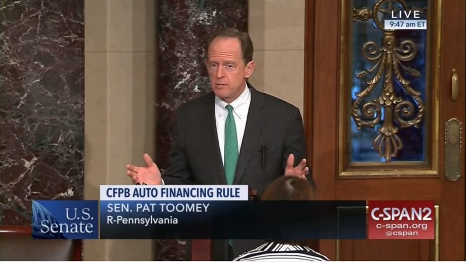 U.S. Senate Approves Resolution to Repeal CFPB’s Dealer Participation Guidance