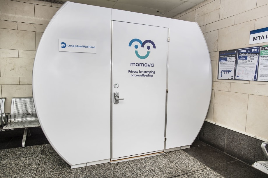 LIRR unveils first customer lactation pod at Penn Station