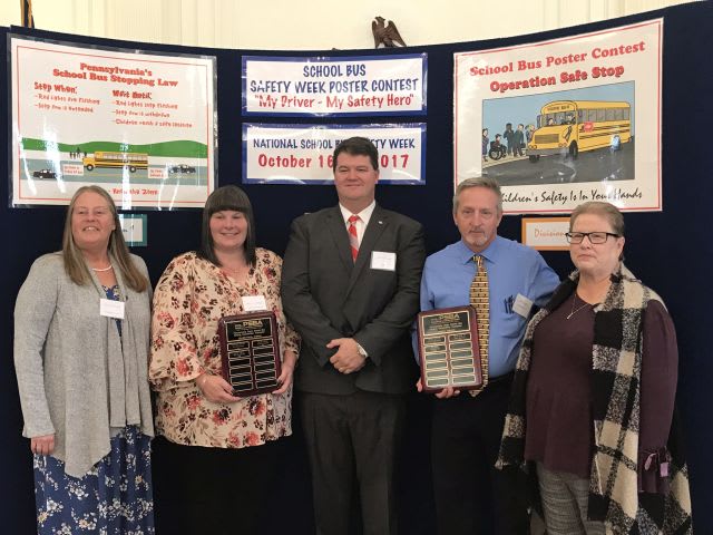 School Bus Drivers, Poster Contest Winners Honored at Pennsylvania Event