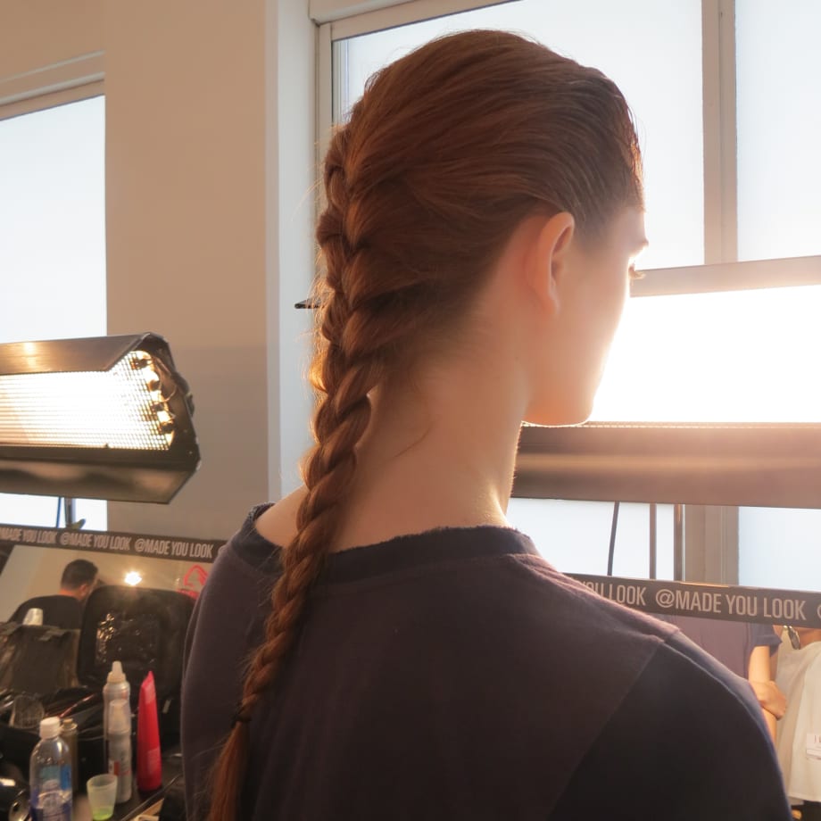 NYFW: Eugene Souleiman's Edgy Braid at Peter Som S/S '15