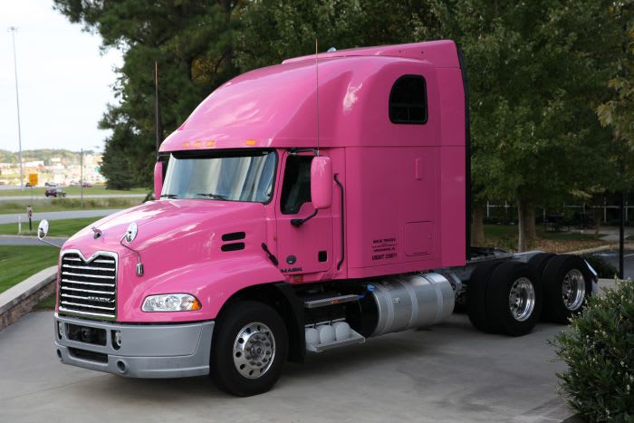 Trucking Shows Support For Breast Cancer Awareness Month