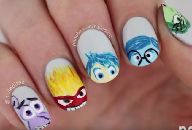 Disney/Pixar's Inside Out-Inspired Nail Art