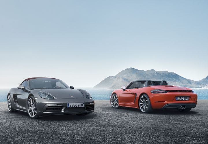 Porsche Introduces 718 Boxster, Boxster S