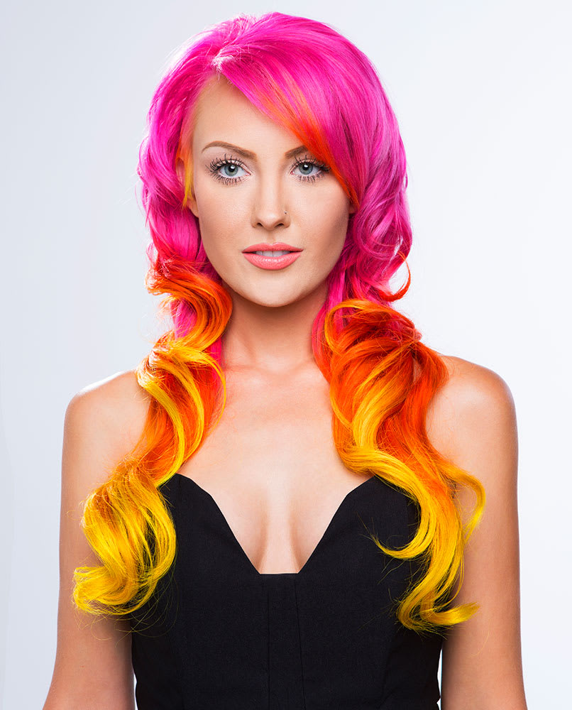 HOW-TO: Pink, Orange, Yellow Color Melting Technique by James Gartner