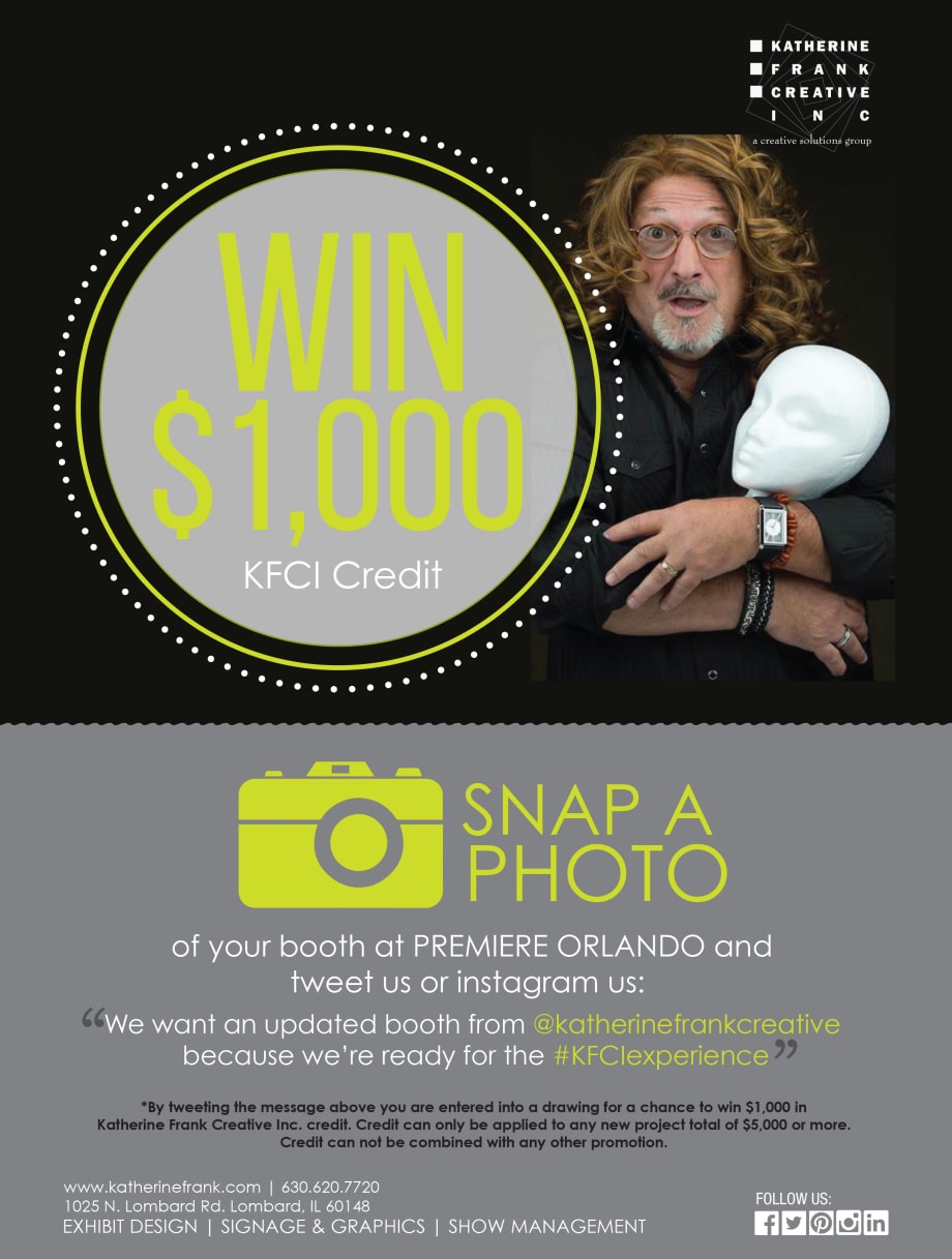 At Premiere Orlando, Win an Updated Trade Show Booth from Katherine Frank