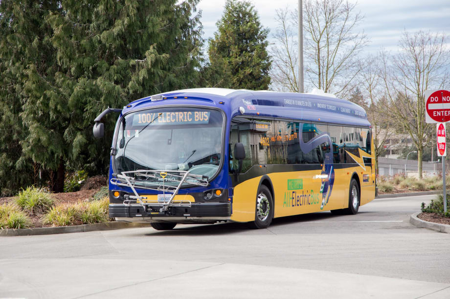 Seattle's King County launches first 3 Proterra electric buses