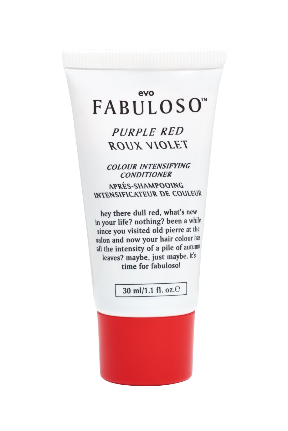 Evo Presents Fabuloso Color Intensifying Conditioner in 30mL Trial-Sized Tubes
