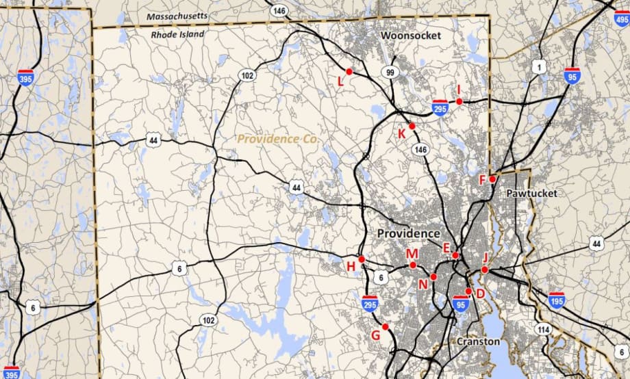 Rhode Island Lists Possible Truck Toll Locations