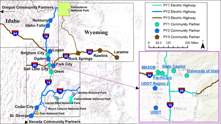 DOE Funds Rocky Mountain EV Charging Network