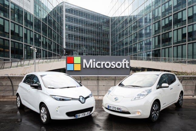 Renault-Nissan, Microsoft Developing Connected-Vehicle Tech