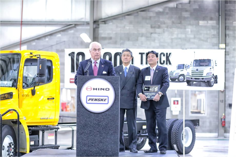 10,000th Hino Truck Delivered to Penske Truck Leasing