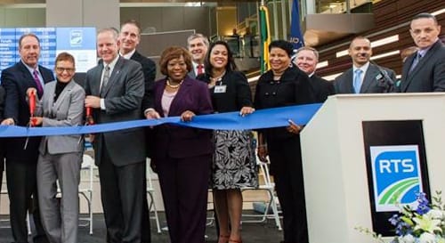 Feds, city officials celebrate N.Y. transit center opening