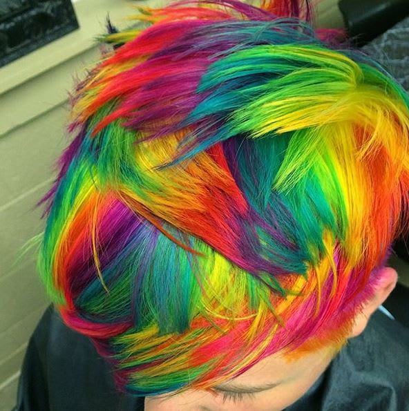 HOW-TO: Short & Spunky Rainbow Hair Color Styled 6 Ways!