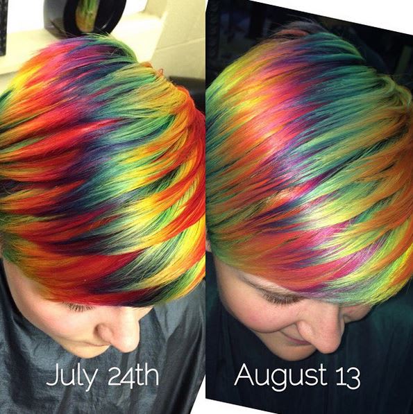 HOW-TO: Short & Spunky Rainbow Hair Color Styled 6 Ways!