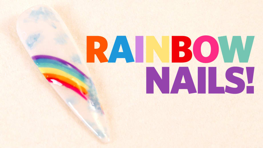 Rainbow Gel Nail Tutorial