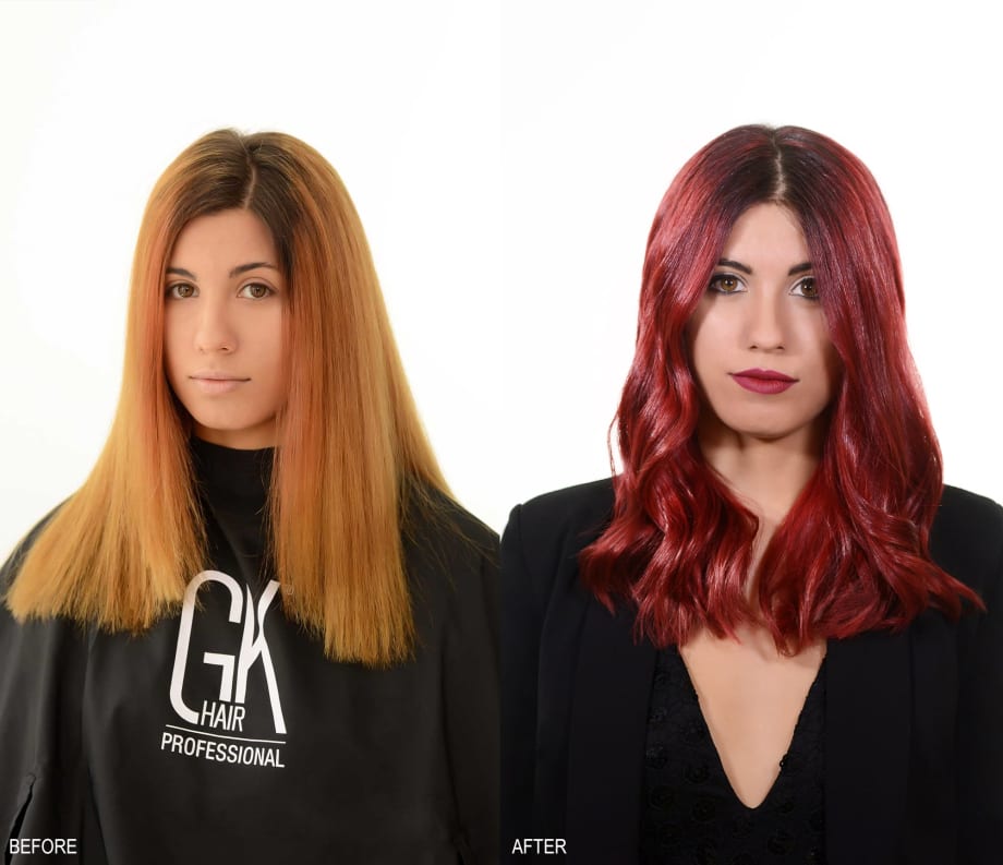 MAKEOVER: Brassy to Bombshell with the GKhair Red Red Masque