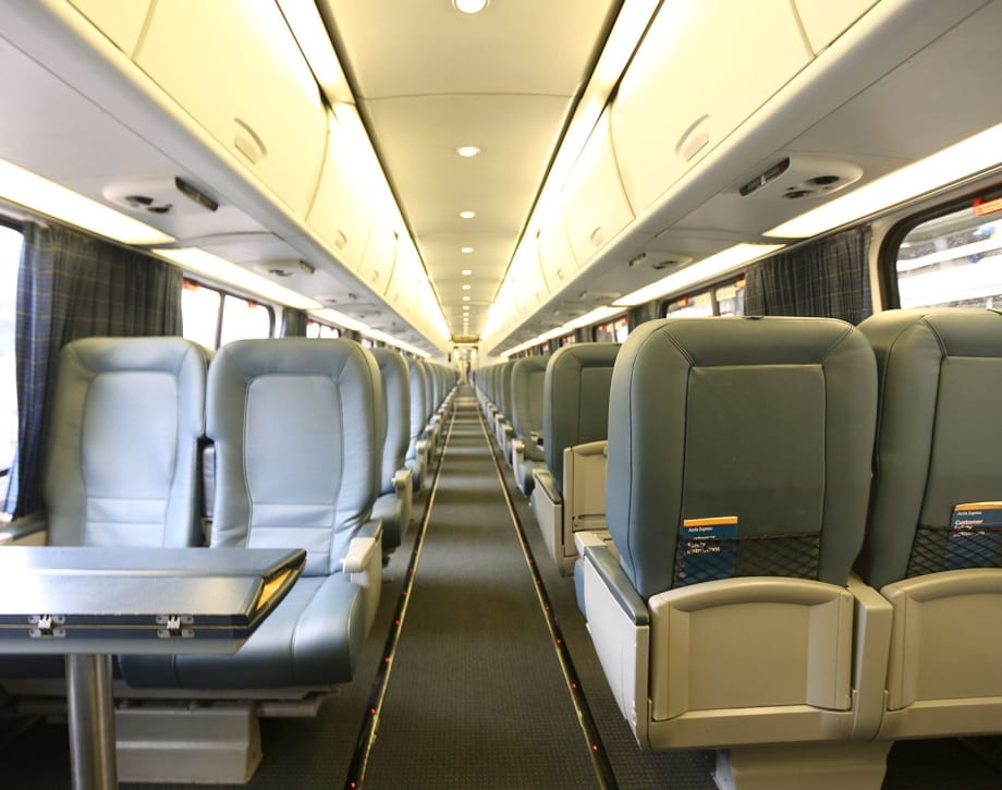Amtrak 'refreshes' interiors of Acela Express trains