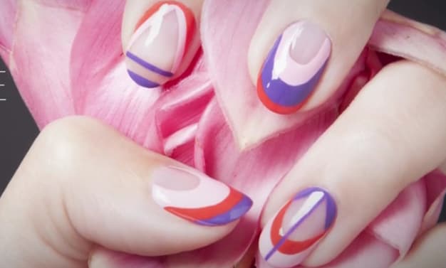 Retro Wahine, OPI Hawaii Collection Nail Art