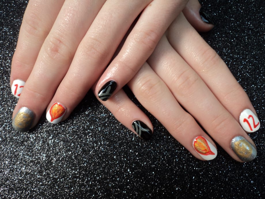 The Hunger Games-Inspired Nail Art
