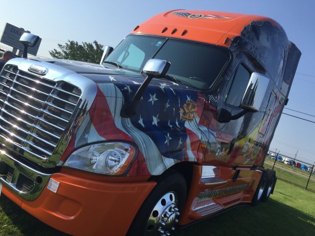 Schneider Presented With Ride of Pride Truck
