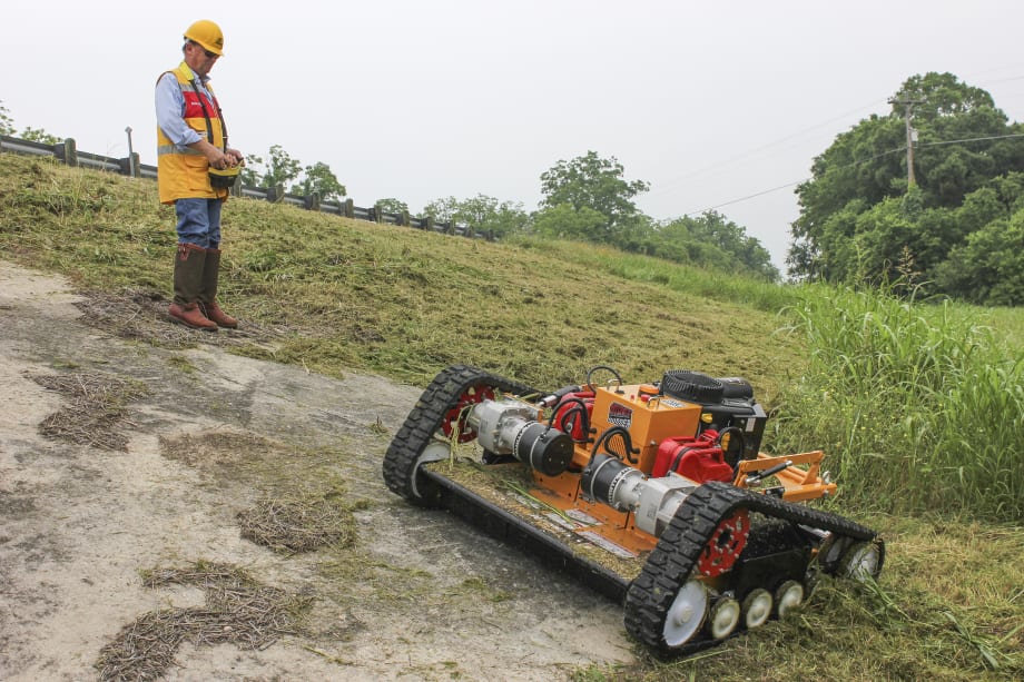 A Remote-Controlled Slope Mower