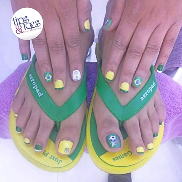 World Cup 2014 Nail Art
