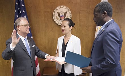Sumwalt III sworn in as NTSB chairman