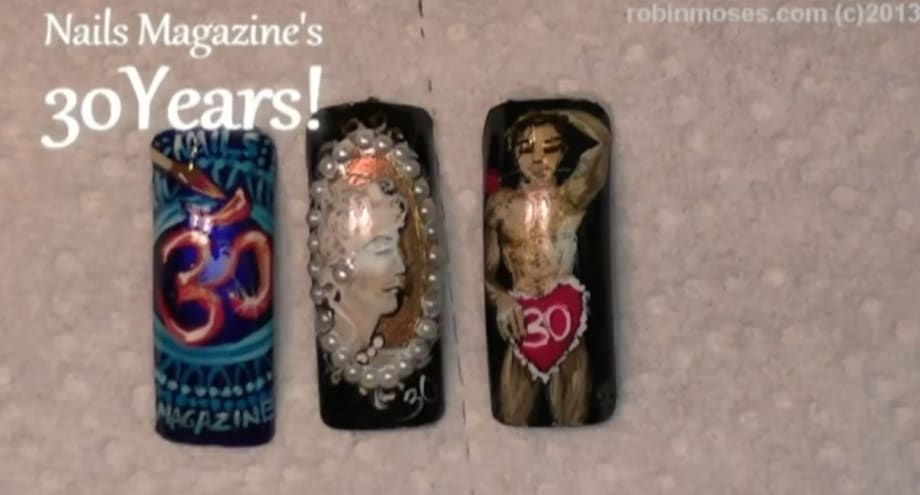NAILS Magazine 30th Anniversary Nail Art by Robin Moses
