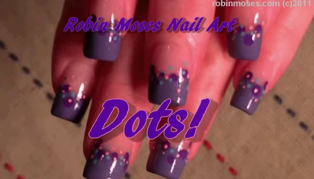 Easy Fun Dotted Nail Art Design by Robin Moses