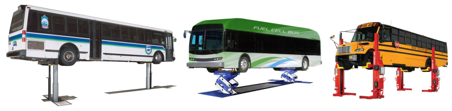 Rotary Lift unveils 3 new heavy-duty bus lifts at EXPO