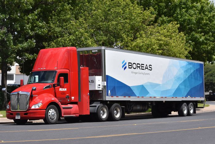 Ruan Evaluates Boreas Nitrogen Trailer Cooling System