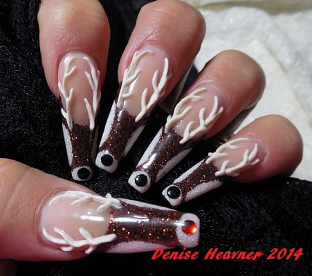 Reindeer Nail Art