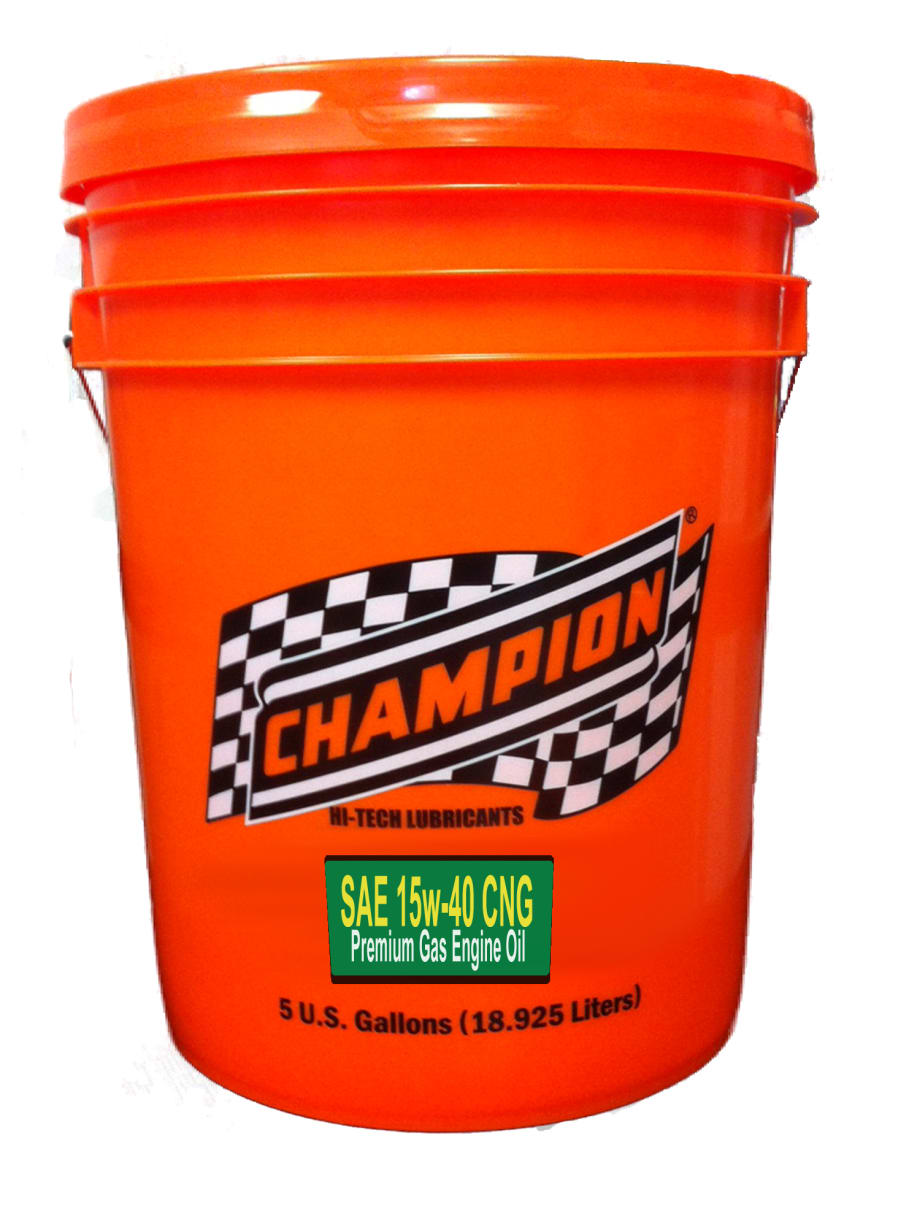 Champion Announces New Low-Ash 15w-40 Synthetic CNG Engine Oil  