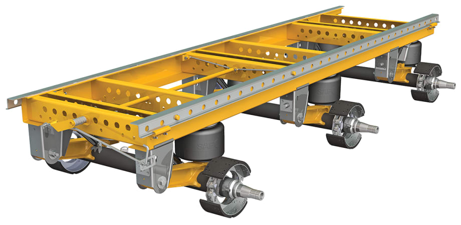 SAF-Holland Introduces Lightweight SAF Tridem Slider Suspension