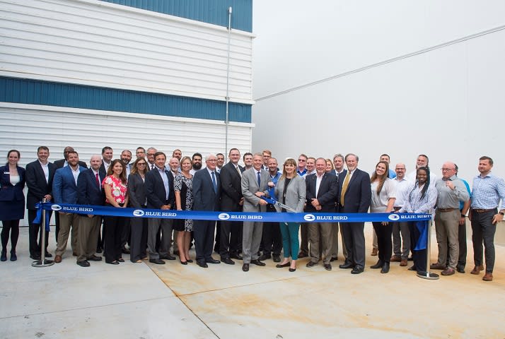 Blue Bird Unveils New Paint Facility for School Buses
