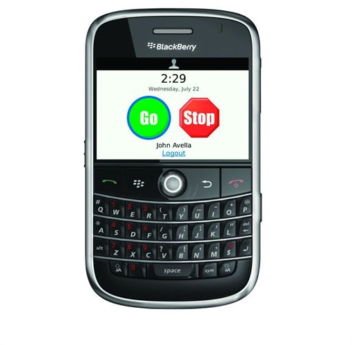 PocketClock/GPS for BlackBerry software