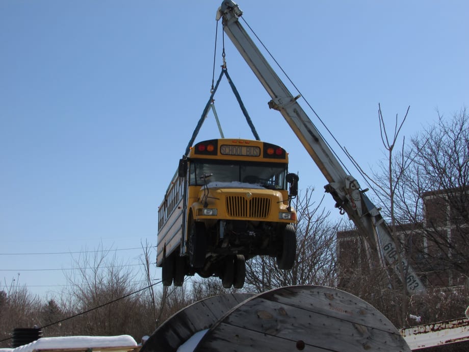 First Student donates bus for search-and-rescue training